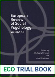Special Issues of the European Review of Social Psychology, Vol 13