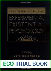 Handbook of Experimental Existential Psychology