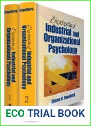 Encyclopedia of Industrial and Organizational Psychology (2 volume set)