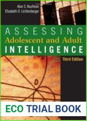 Assessing Adolescent And Adult Intelligence