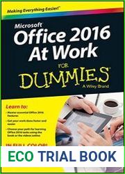 Office 2016 at Work For Dummies