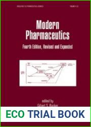 Modern Pharmaceutics, 4th Edition