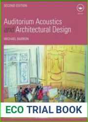 Auditorium Acoustics and Architectural Design, Second Edition
