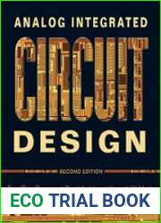 Analog Integrated Circuit Design