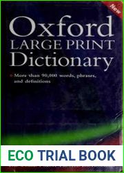 Oxford Large Print Dictionary
