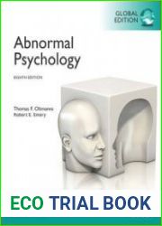 Abnormal Psychology, 8th Edition, Global Edition