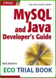 MySQL and Java Developer|s Guide