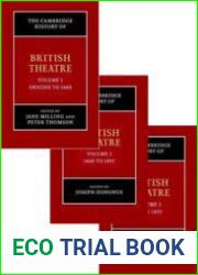 The Cambridge History of British Theatre Vols.I-III