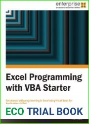 Excel Programming with VBA Starter