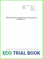 Working Draft, Standard for Programming Language C ++