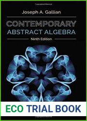 Contemporary Abstract Algebra, 9th Edition