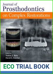 Journal of Prosthodontics on Complex Restorations
