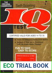 Cambridge Self Scoring IQ Test