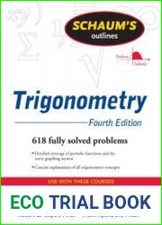 Schaum|s Outline of Trigonometry, 4th Edition