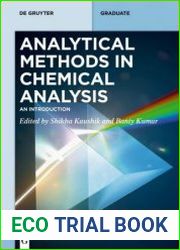 Analytical Methods in Chemical Analysis An Introduction (de Gruyter Textbook)