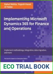 Implementing Microsoft Dynamics 365 for Finance and Operations