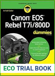 Canon EOS Rebel T7i/800D For Dummies