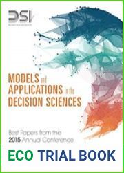 Models and Applications in the Decision Sciences Best Papers from the 2015 Annual Conference