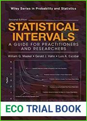 Statistical Intervals A Guide for Practitioners and Researchers (Wiley Series in Probability and Statistics) 2nd Edition