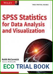 SPSS Statistics for Data Analysis and Visualization