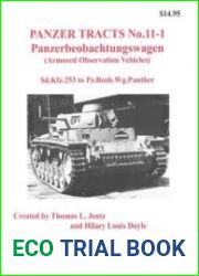 Panzerbeobachtungswagen (Armored Observation Vehicles) Sd.Kfz.253 to Pz.Beob.Wg.Panther (Panzer Tracts No.11-1)
