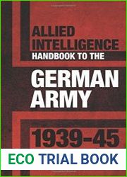 Allied Intelligence Handbook to the German Army 1939–45