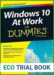 Windows 10 At Work For Dummies