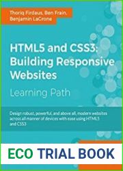 HTML5 and CSS3 Building Responsive Websites