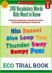 Scholastic 240 Vocabulary Words Kids Need to Know, Grade 1