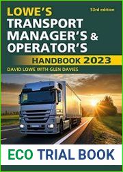 Lowe|s Transport Manager|s and Operator|s Handbook 2023, 53rd Edition