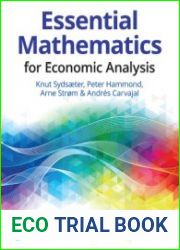 Essential Mathematics for Economic Analysis, 6th edition