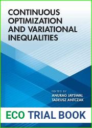 Continuous Optimization and Variational Inequalities