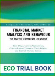 Financial Market Analysis and Behaviour The Adaptive Preference Hypothesis - BOOKS - BUSINESS AND ECONOMICS