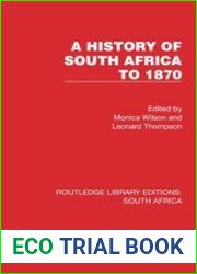 A History of South Africa to 1870