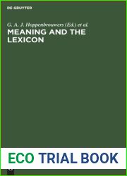 Meaning and the lexicon (German Edition)