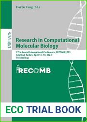 Research in Computational Molecular Biology: 27th Annual International Conference, RECOMB 2023, Istanbul, Turkey, April 16-19, 2023, Proceedings (Lecture Notes in Computer Science Book 13976)