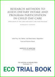 Research Methods to Assess Dietary Intake and Program Participation in Child Day Care