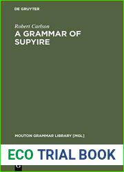 A Grammar of Supyire