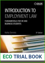 Introduction to Employment Law: Fundamentals for HR and Business Students