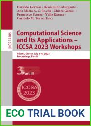 Computational Science and Its Applications - ICCSA 2023 Workshops: Athens, Greece, July 3-6, 2023, Proceedings, Part III (Lecture Notes in Computer Science, 14106)