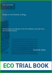 Studies in the Peshitta of Kings (Texts and Studies)