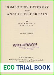 Compound Interest and Annuities Certain