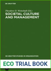 Societal Culture and Management