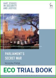 Parliament|s Secret War (Hart Studies in Security and Justice)