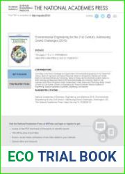 Environmental Engineering for the 21st Century