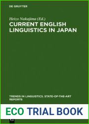 Current English Linguistics in Japan