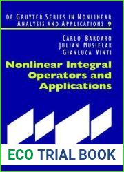 Nonlinear Integral Operators and Applications