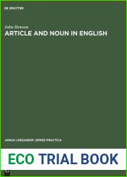 Article and Noun in English (Janua Linguarum. Series Practica, 104)