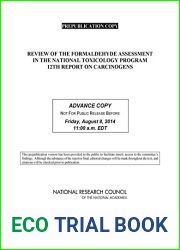 Review of the Formaldehyde Assessment in the National Toxicology Program 12th Report on Carcinogens