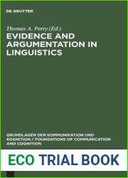Evidence and Argumentation in Linguistics